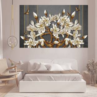 PR DESIGN SOLUTION 60.96 cm Floral Decorative Wallpaper Sticker (24 inch x 36 inch) Self Adhesive Sticker