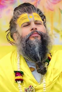 ShubhFly 47 cm Premanand Ji Maharaj Photo Wall Sticker Wall Poster for Home Decor Self Adhesive Sticker