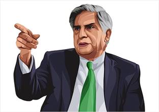 santer 30 cm Ratan tata wall sticker - Ratan tata wall sticker for living room Glow in the Dark Sticker