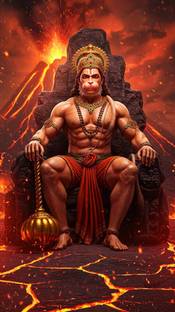 swaroopa 16.5 inch Maruti Hanuman ji A3 size non tearable sticker Self Adhesive Sticker
