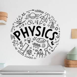 STIKHUB 60 cm Physics education quotes wall sticker Self Adhesive Sticker