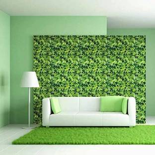 Flipkart SmartBuy 200 cm Green Leaves Vinyl Peel and Stick Wallpaper (200 CM X 45 CM) Self Adhesive Sticker