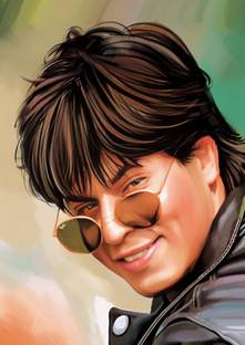 Dumdic 30 cm Shahrukh Khan Nice Still A4 Strong Self Adhesive Sticker