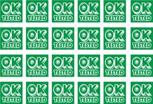 jhitkiyahi 2 cm Ok Tested Stickers Label, X-Small Size Self Adhesive Sticker