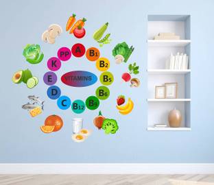 Wallzone 75 Vitamins Removable Sticker