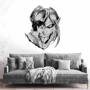 ArtfulDecals 60 cm Aot Eren Yaga cool wall sticker Self Adhesive Sticker