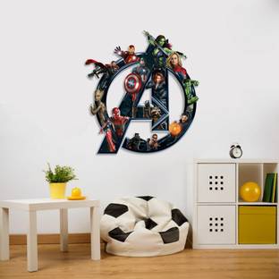 DivineDesigns 58 cm Avengers Self Adhesive Sticker