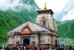 ShubhFly 47 cm Kedarnath Temple Sticker Wall Poster Kedarnath Mindir Photo for Home Decor Self Adhesive Sticker