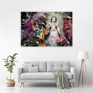 Zrintly 91 cm Radha Govinda (Posters-90cm X 60cm) Self Adhesive Sticker