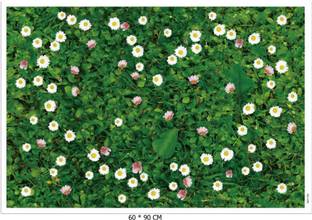 Indian Royals 90 cm Green Grass Design Self Adhesive Decorative Wall Stickers Self Adhesive Sticker