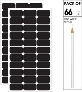 SWASUM 5 cm Waterproof Stickers for Kitchen, Office and Craft, Jar Labels, Reusable Self Adhesive Sticker