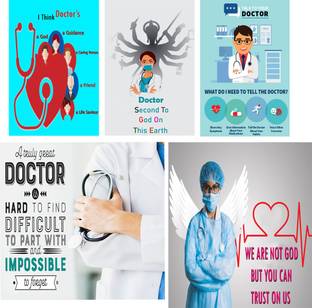 Wall gallery 45.72 cm Doctor Clinic Decorative Wall Glowing Sticker For Clinic, Hospital, 18 x12 Inc Self Adhesive Sticker