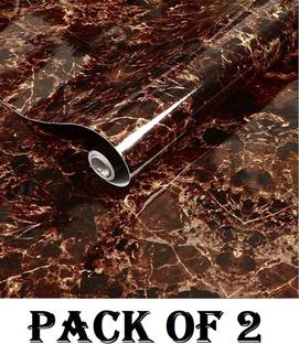 GKN Waterproof Self Adhesive Aluminum Foil Kitchen Wall Desk Removable Stickers Pack of 2