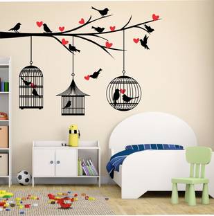 MODERN CREATIONS 90 cm PVC Self Adhesive Wall Sticker home décor Self Adhesive Sticker