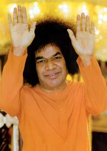 Dumdic 30 cm Sathya Sai Baba A4 Strong Self Adhesive Sticker