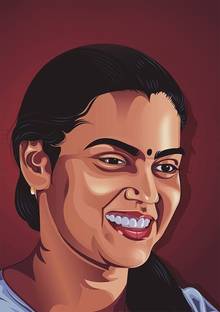 Starxdecals 30 cm Silk smitha wall sticker - Vijayalakshmi vadlapati wall poster sticker Self Adhesive Sticker