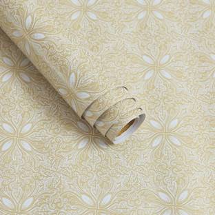 AmazingKarts Floral & Botanical Beige Wallpaper