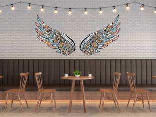 Design Decor 45.72 cm Wings Wall Sticker For Cafe & Restaurant Self Adhesive Sticker