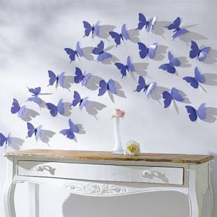 JAAMSO ROYALS 120 cm Blue 3D Butterflies Magnetic Sticker