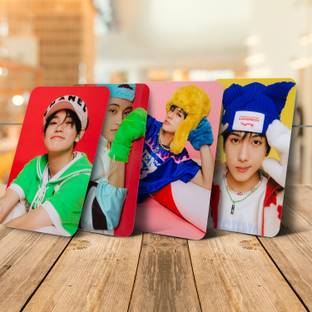 Niki Enterprises 9 cm NCT Dream "Candy" Album Photocards ( Set of 28 + 4 Freebies ) Reusable Sticker