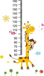 Wallzone Kids Height Chart Large Vinyl Wallsticker For Kids|Home Decorations