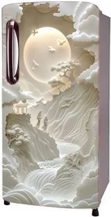 HD PRINT HOUSE 49 inch Fridge Single Door Wallpaper Sticker Wrap For Refrigerator (Size 24x49 inch) Self Adhesive Sticker