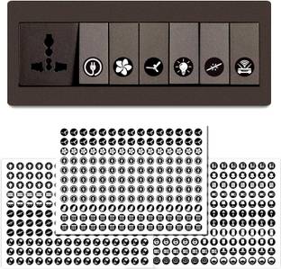 RSB HUB 1.5 cm Switch Sticker For Electric Board Appliances Including 27 Designs Self Adhesive Sticker