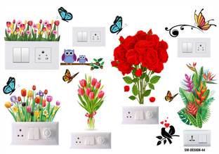TILKOR 46 cm 46 cm Switch Board Sticker & Wall Sticker size 30 cm x 46 cm Self Adhesive Sticker