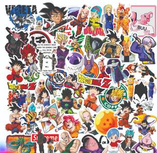 CodersParadise 5.5 cm Dragon Ball Vinyl Stickers for Laptop, Diary, Guitar, Mobile Phone - Waterproof Self Adhesive Sticker