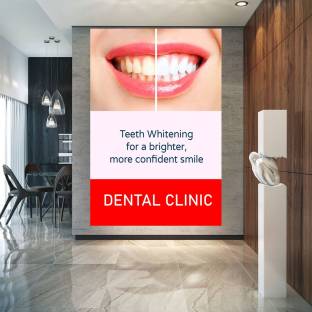 Wall gallery 45.72 cm Dentist Dental Care Teeth Glowing Sticker For Clinic Hospital 18x12 inc Self Adhesive Sticker