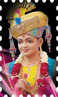 The Decor house 48 cm Swaminarayan Self Adhesive Sticker