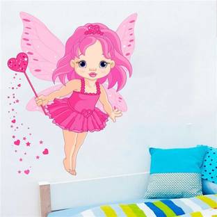rawpockets 1 cm Baby Angel Wall Sticker Self Adhesive Sticker