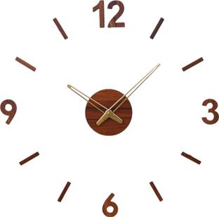 FASTQT 24.2 inch UNIQUE WALL CLOCK FOR HOME ,OFFICE Self Adhesive Sticker