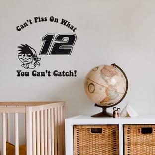 Xskin 29 cm Can't Piss On Nascar #12 Wall Sticker, Easy to Apply and Remove, 29cm Self Adhesive Sticker