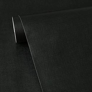 Flipkart SmartBuy 200 cm Black Plain Matte Self Adhesive Wallpaper (200 cm X 45 cm ) Self Adhesive Sticker