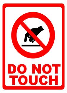 HindK 30.48 cm Safety warning do not touch sign or symbol stickers Self Adhesive Sticker
