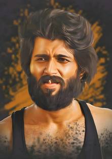 Dumdic 30 cm Mass Look Vijay Devarakonda A4 Strong Self Adhesive Sticker