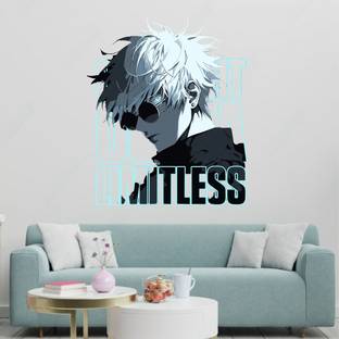 WallBiirds 60 cm Jujutsu Kaisen Saturo GOJO Anime wall sticker Self Adhesive Sticker