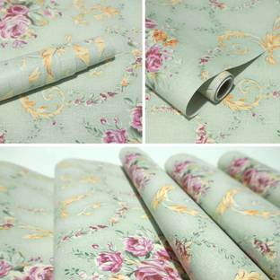 Wallmonks 500 cm Florale Heritage Self Adhesive Sticker