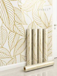 Onbet 200 cm Self Adhesive Glossy Marble Foil Waterproof Sticker For Kitchen And Home Self Adhesive Sticker