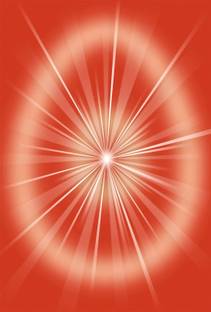 ShubhFly 47 cm Om Shanti Point of Light Sticker BK Light Shiv Baba Oval Brahma Kumaris Poster Self Adhesive Sticker