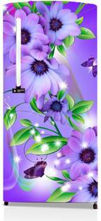 Durga Quality Creation 124.46 cm Fridge Sticker single door waterproof sticker decal sticker size 24x49 inch Self Adhesive Sticker