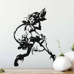 Xskin 52 cm League of Legends Arcane Jinx Wall Sticker Self Adhesive Sticker