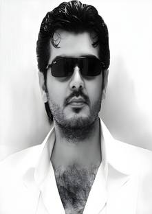Dumdic 30 cm Billa Ajith Kumar A4 Strong Self Adhesive Sticker