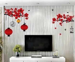 STICKER STUDIO 51 cm Tree with lamp Reusable Sticker