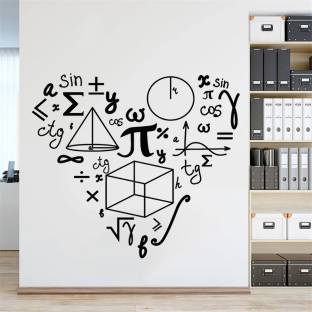Xskin 63 cm Mathematics Love Pattern, Decorative Wall Sticker Wall Decoration Self Adhesive Sticker