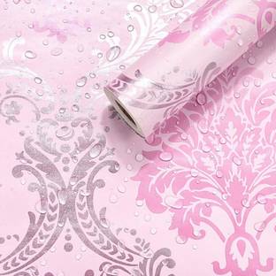 NuWallpaper 2000 cm European Pink Wallpaper Peel and Stick,Wallpaper for Walls,Wall Sticker for wall Self Adhesive Sticker