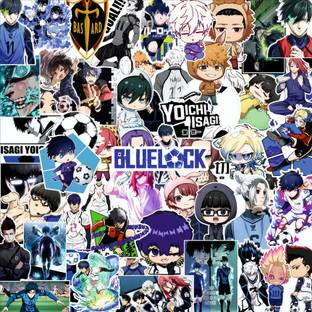 AnimeVerse 3 inch Blue Lock Stickers for Laptop, Phone Case, Water Bottle, Etc Self Adhesive Sticker