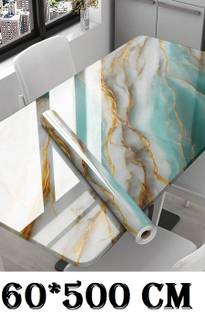 GKN 500 cm Waterproof Self Adhesive Aluminum Foil Kitchen Wall Desk Removable Stickers Self Adhesive Sticker