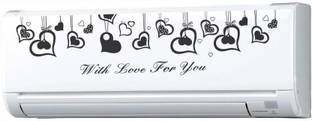 SnappyVinyl 32 cm with love for you wall Self Adhesive Sticker